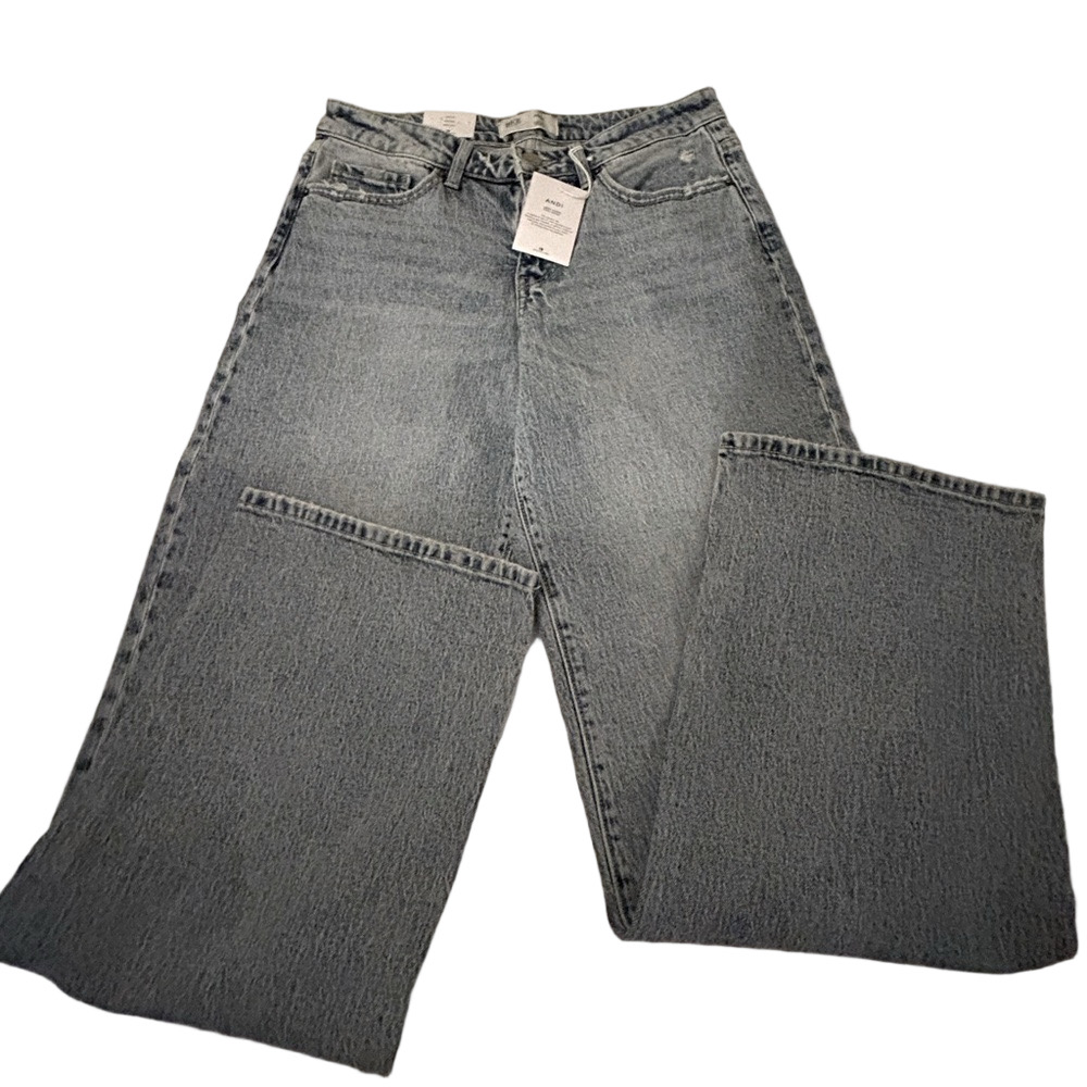 NWT Mens BKE  jeans  wide leg slim fit ANDI 29 X 34 mid rise acid wash